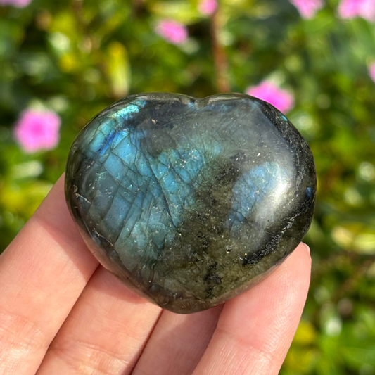 Labradorite Polished Heart