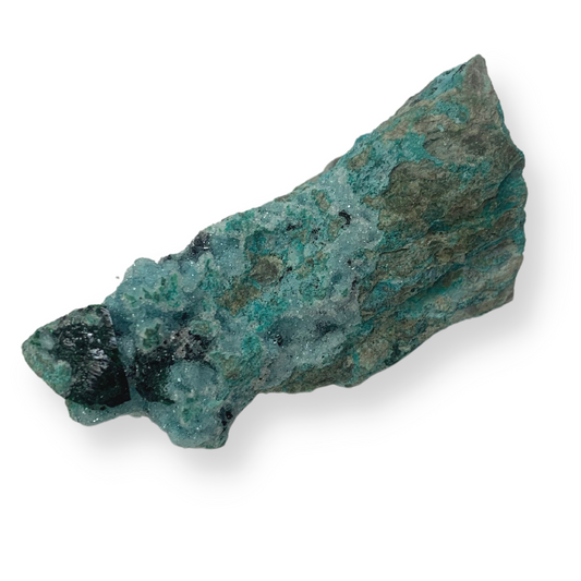 Chrysocolla Drusy with Malachite Specimen