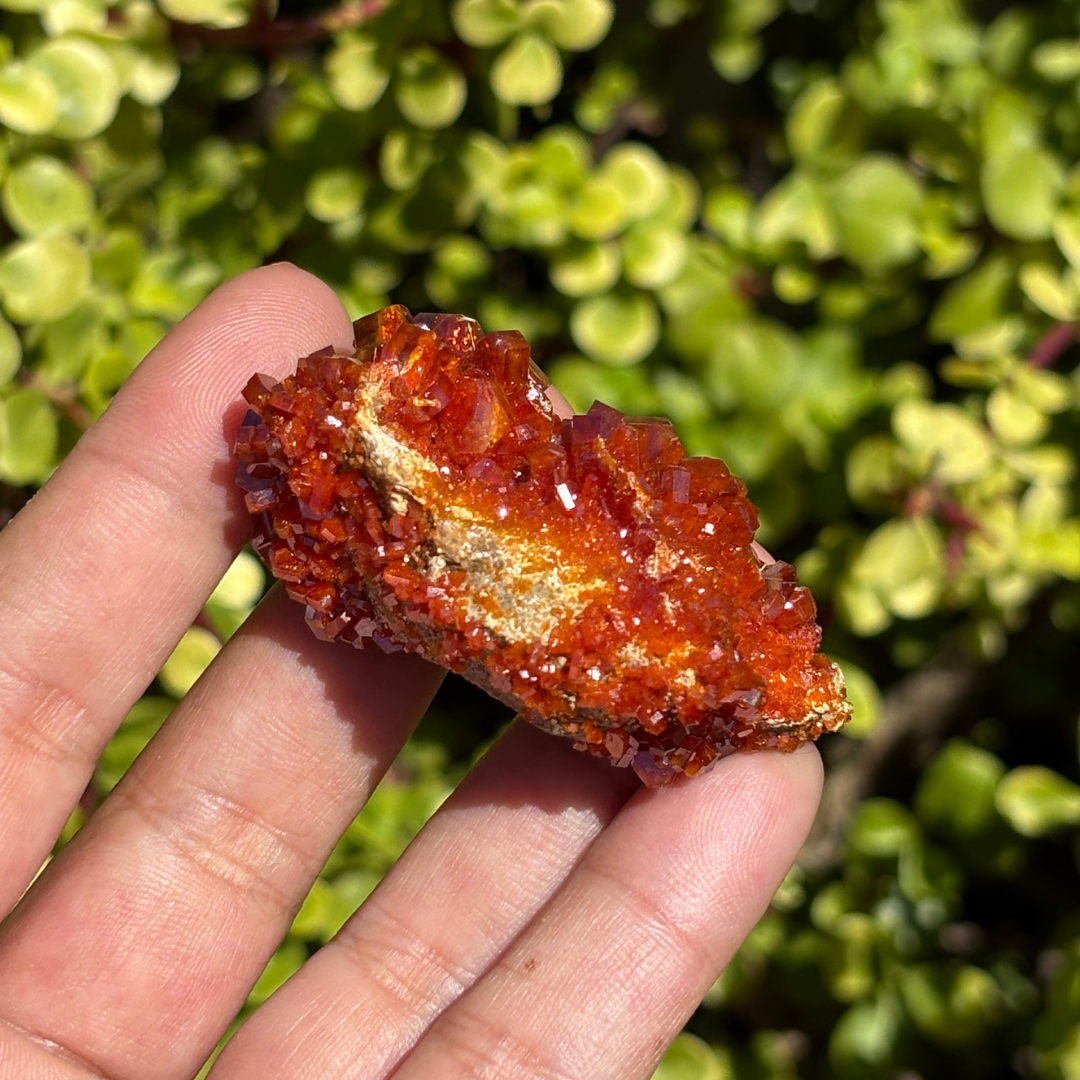 Vanadinite on Baryte Specimen - AA Grade