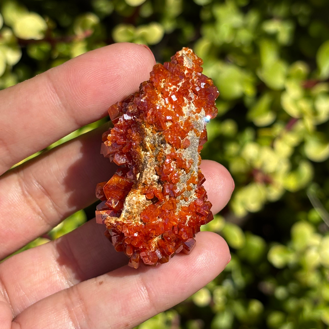 Vanadinite on Baryte Specimen - AA Grade