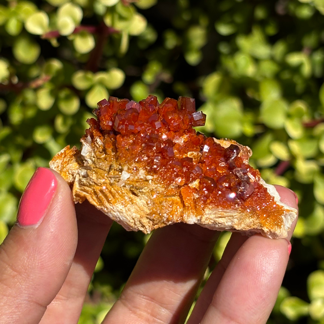 Vanadinite on Baryte Specimen - AA Grade