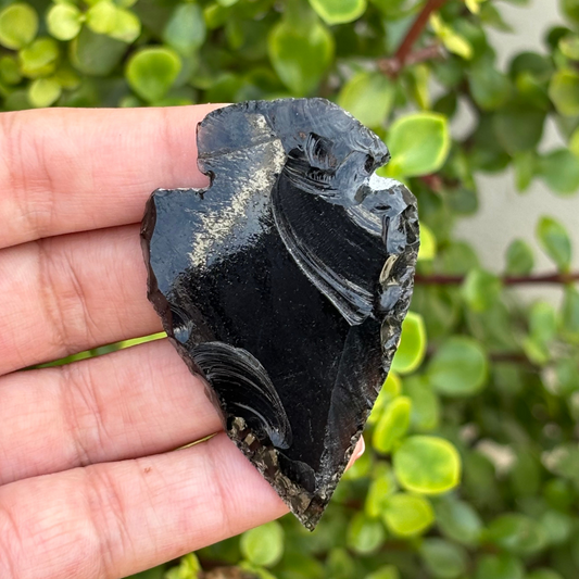 Black Obsidian Arrowhead