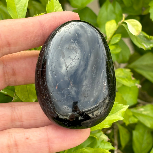 Black Tourmaline Palm Stone