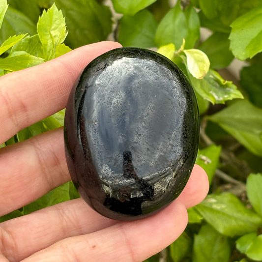 Black Tourmaline Palm Stone