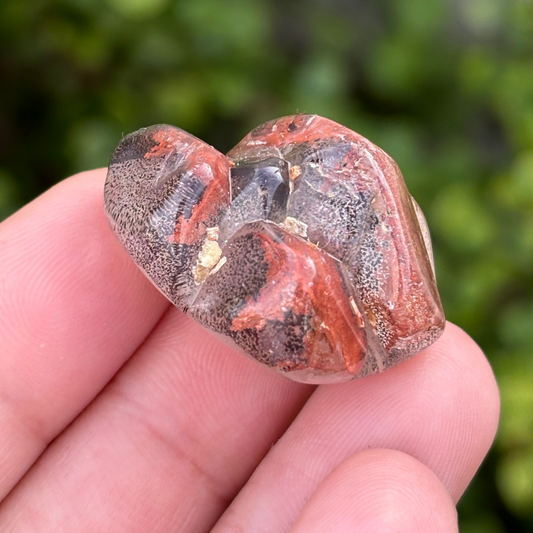 Ishuko Red Hematite Phantom Quartz - Polished