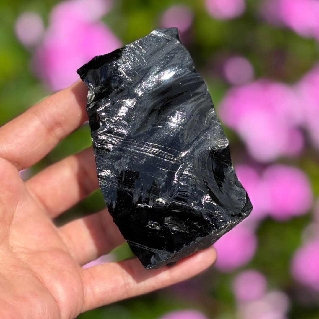 Black Obsidian Rough Chunk