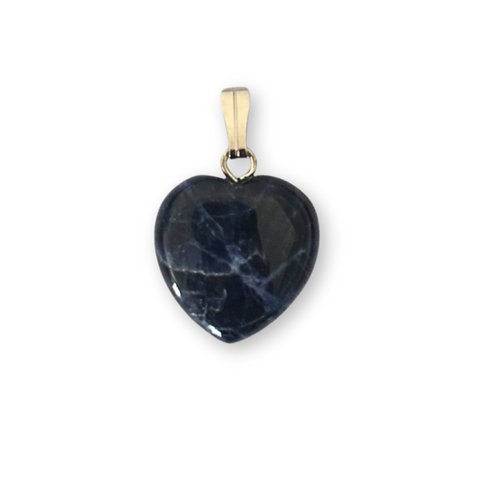 Sodalite Heart Pendant 15mm