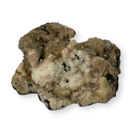 Olmiite / Poldervaartite with Calcite Specimen