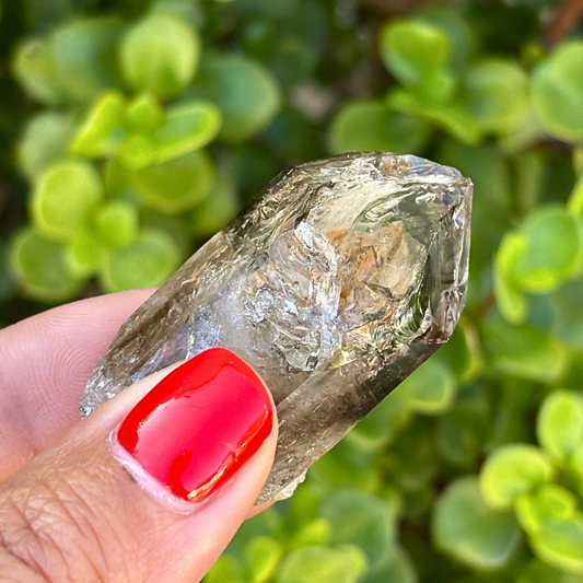 Brandberg Smoky Window Quartz Point