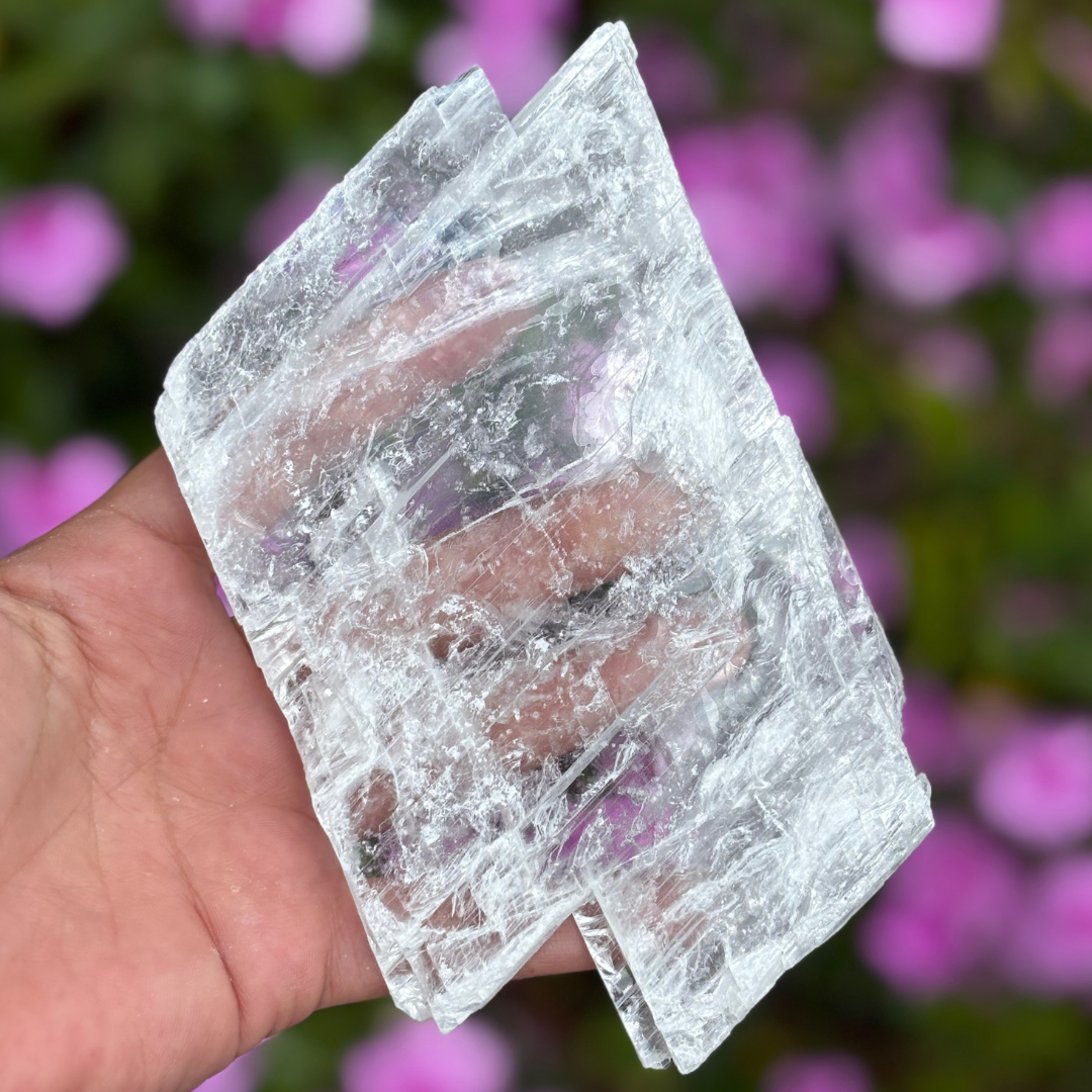 Clear Selenite Plate