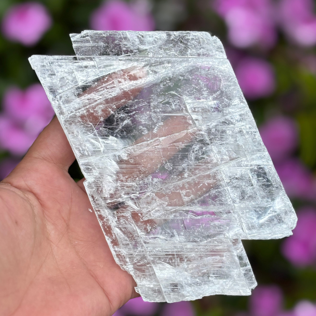 Clear Selenite Plate