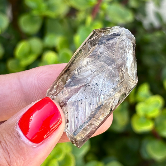 Brandberg Smoky Window Quartz Point (Enhydro Runner)