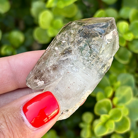 Brandberg Smoky Window Quartz Point (Enhydro Runner)