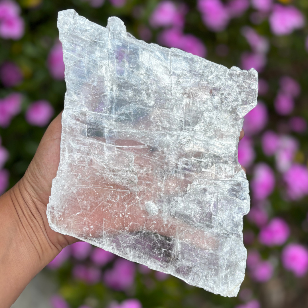 Clear Selenite Plate