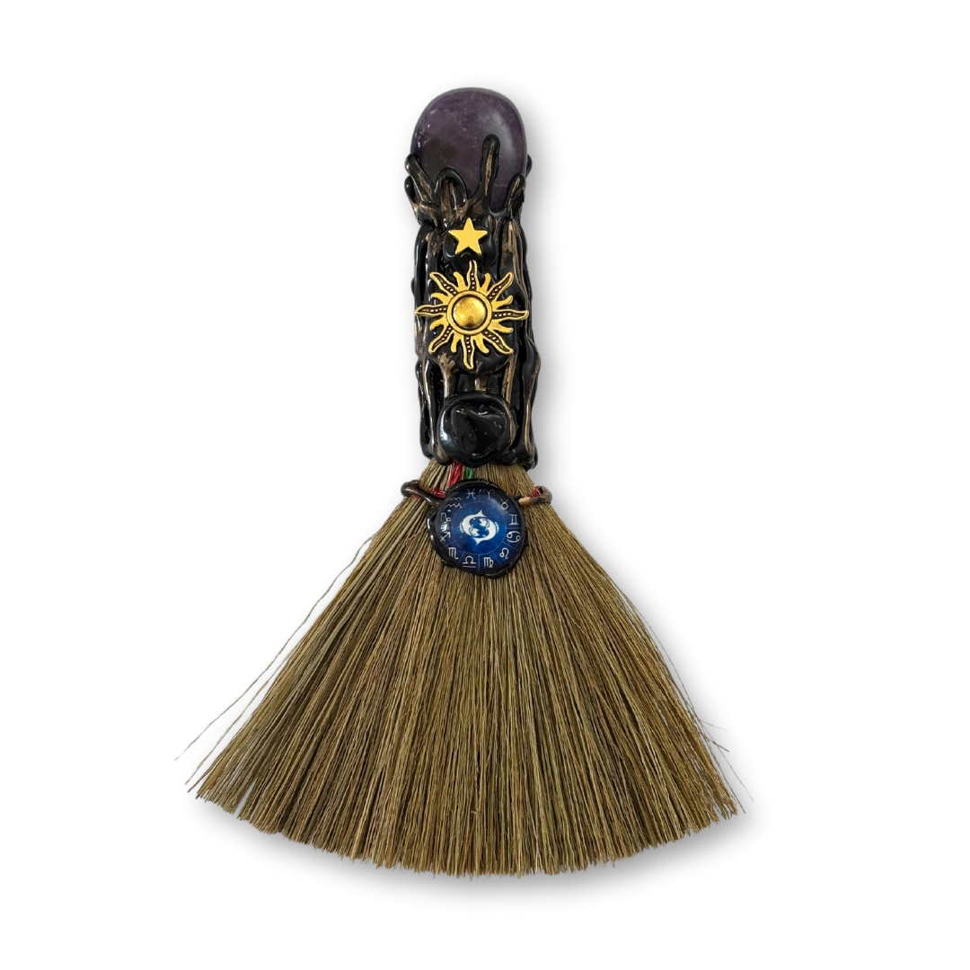 Amethyst Altar Broom