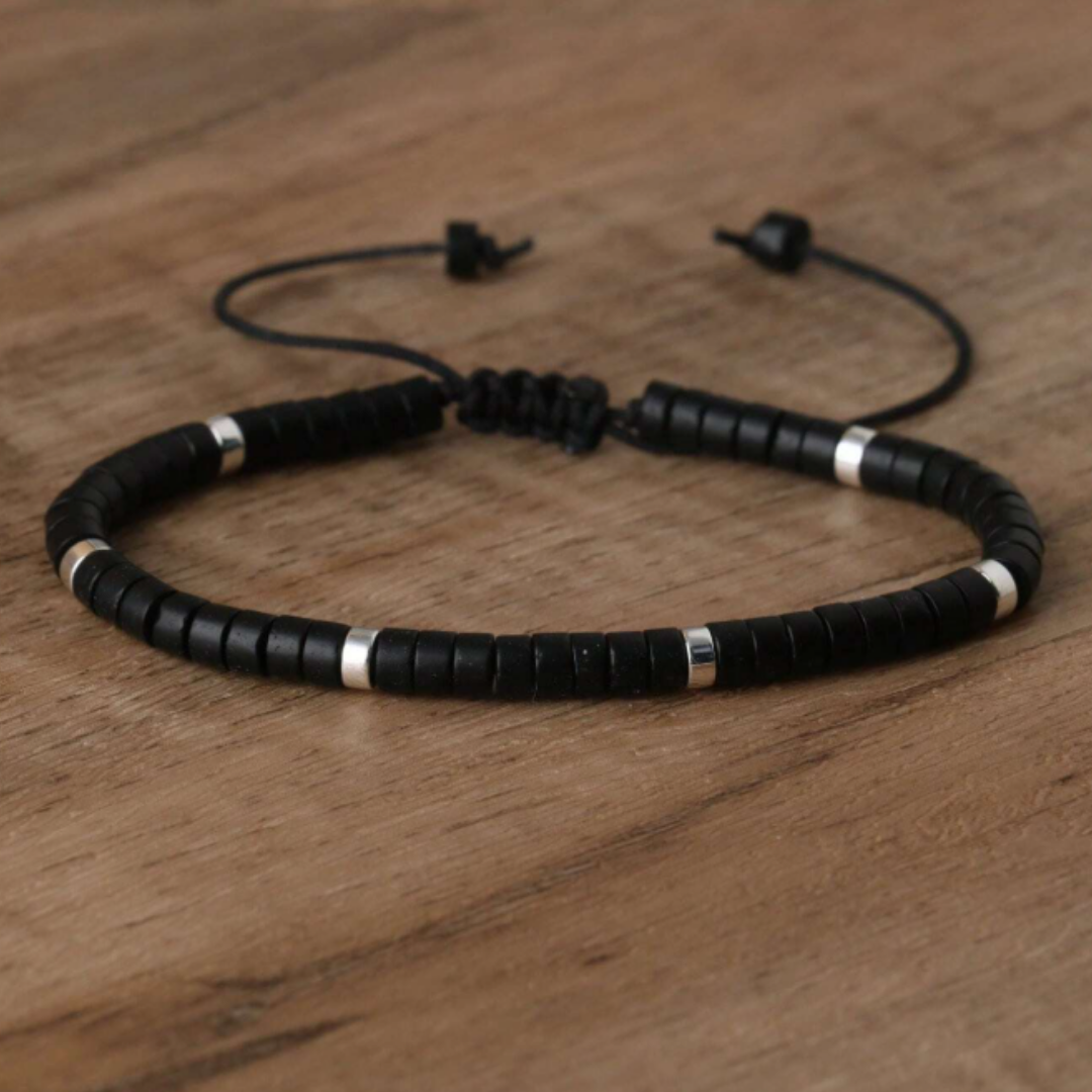 Black Onyx Adjustable Bracelet