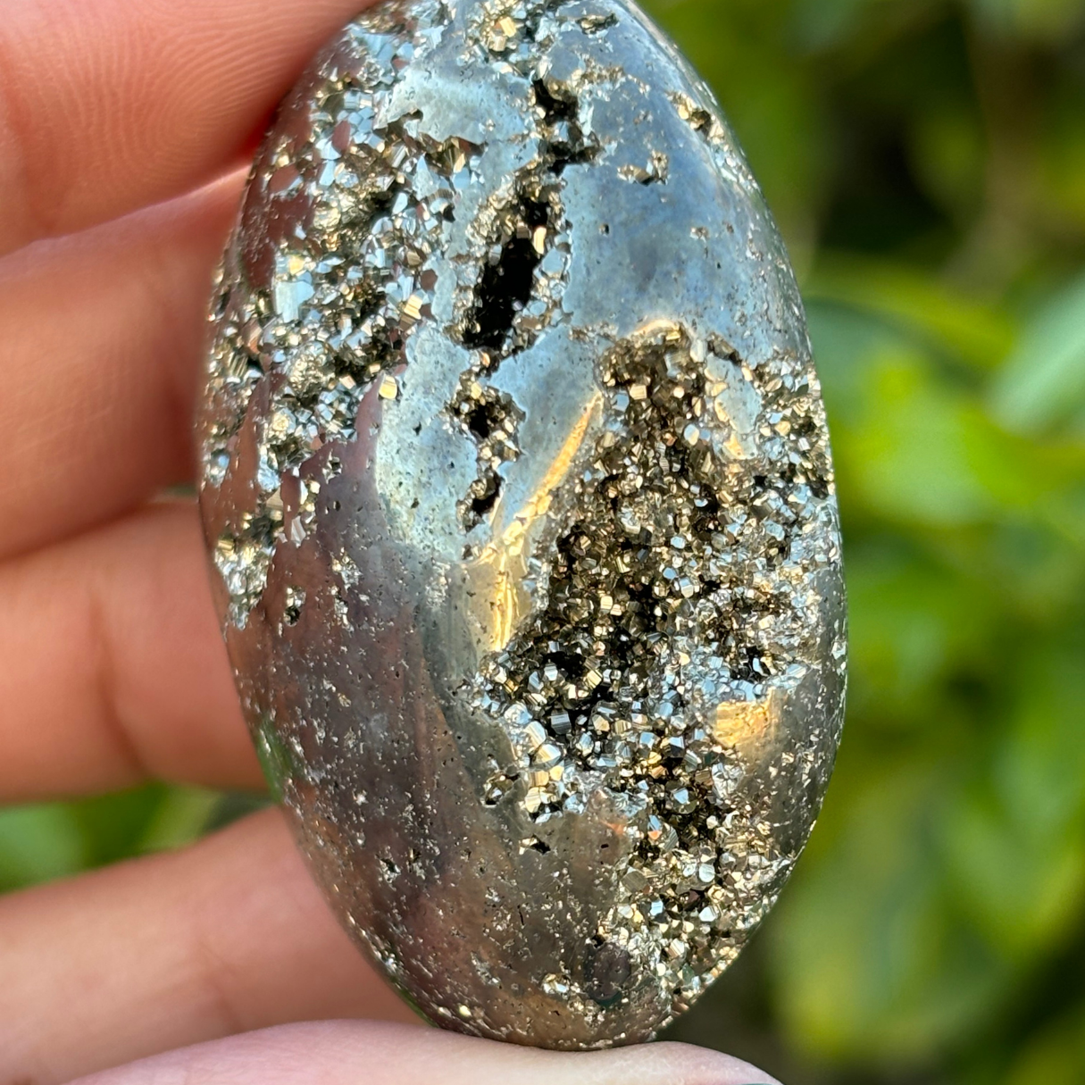 Pyrite Palm Stone A Grade