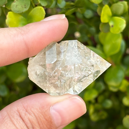 Golden Herkimer Diamond Quartz - Natural