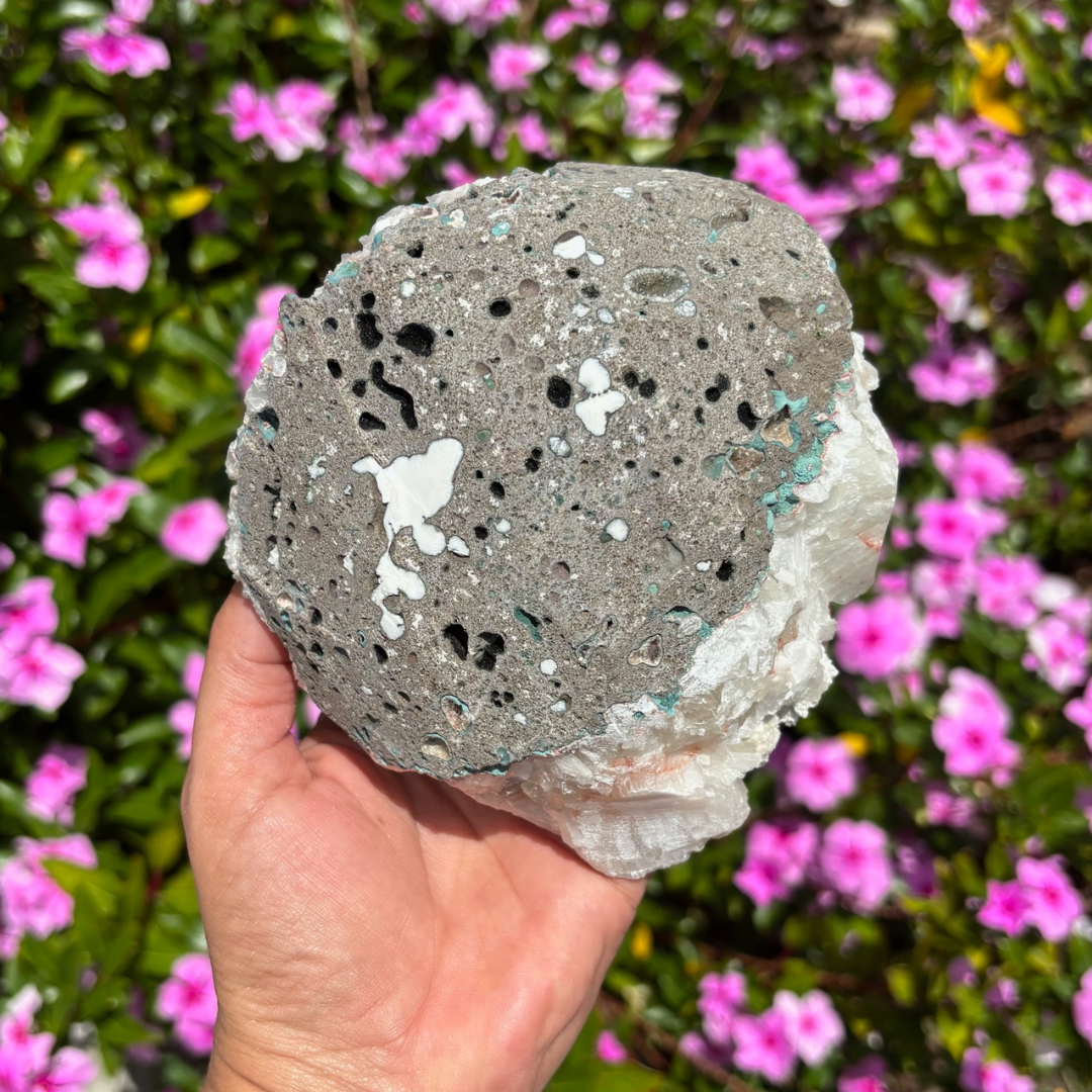 Apophyllite Cluster with Stilbite