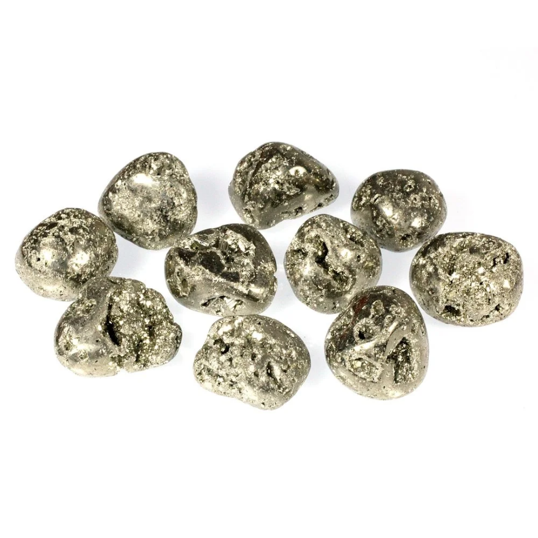 Pyrite Tumbled Stones A+ Grade