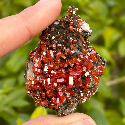 Vanadinite on Baryte Specimen - AA Grade