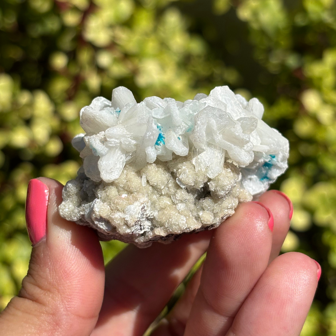 Cavansite with Stilbite Specimen