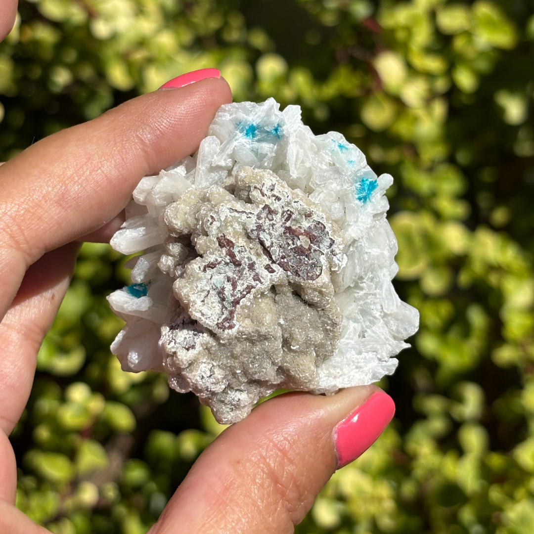 Cavansite with Stilbite Specimen