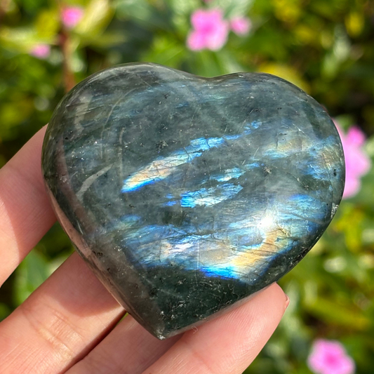 Labradorite Polished Heart