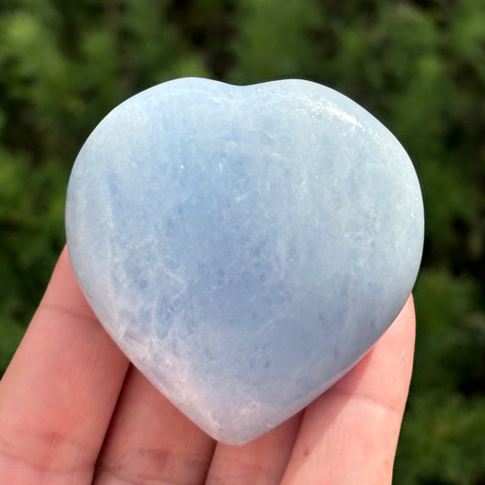 Blue Calcite Polished Heart