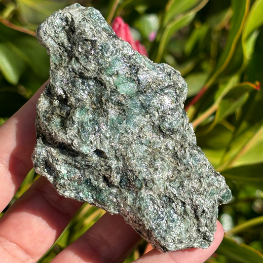 Emerald in Mica Matrix