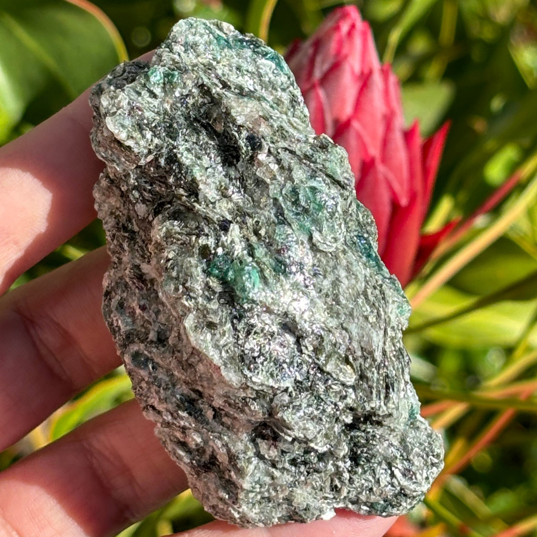 Emerald in Mica Matrix