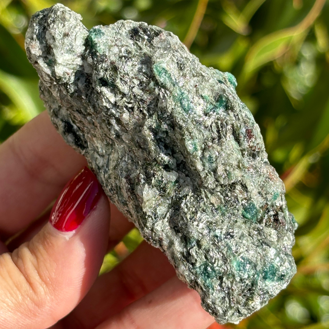 Emerald in Mica Matrix