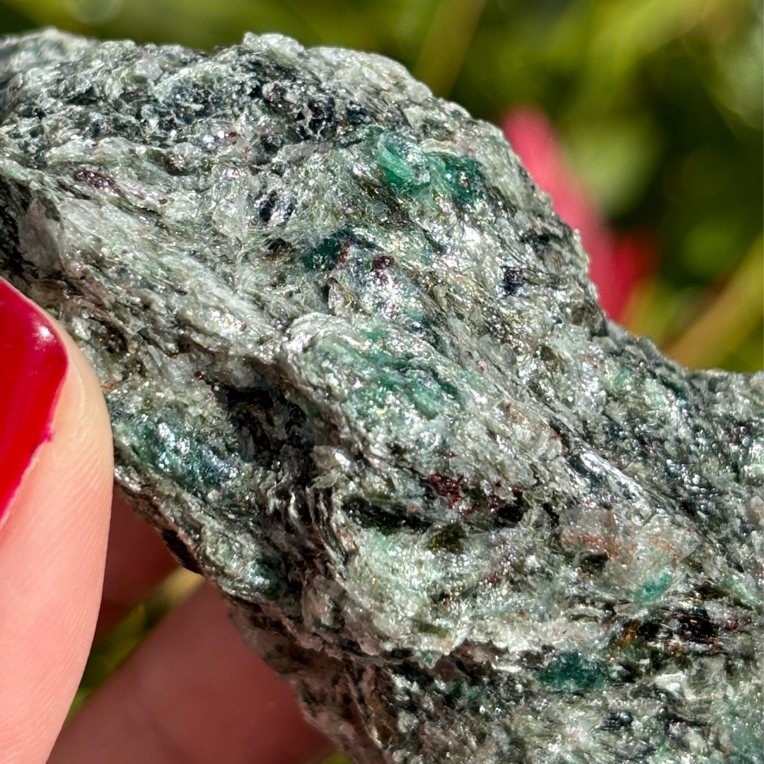 Emerald in Mica Matrix