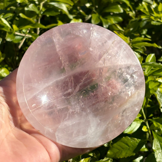 Rose Quartz Polished Bowl - Round