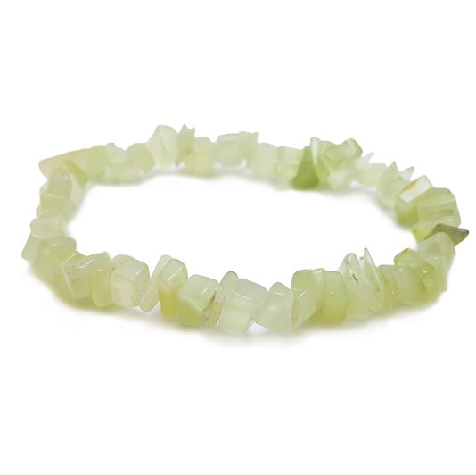 New Jade (Green Serpentine) Chip Bracelet